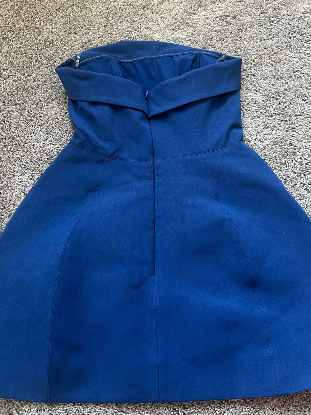Oh Polly Strapless Navy Blue Mini Dress - Picture 6 of 6